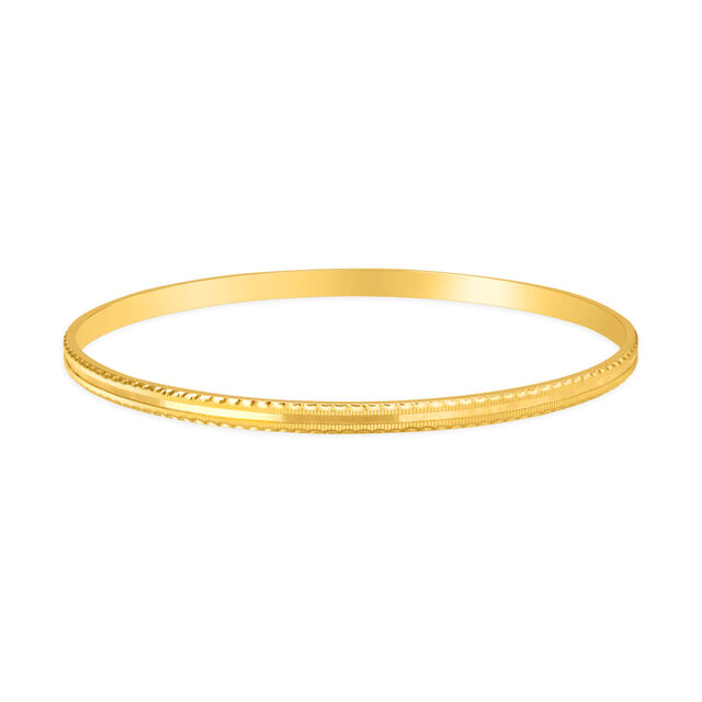 Adorned Yellow Gold Arc Bangles 