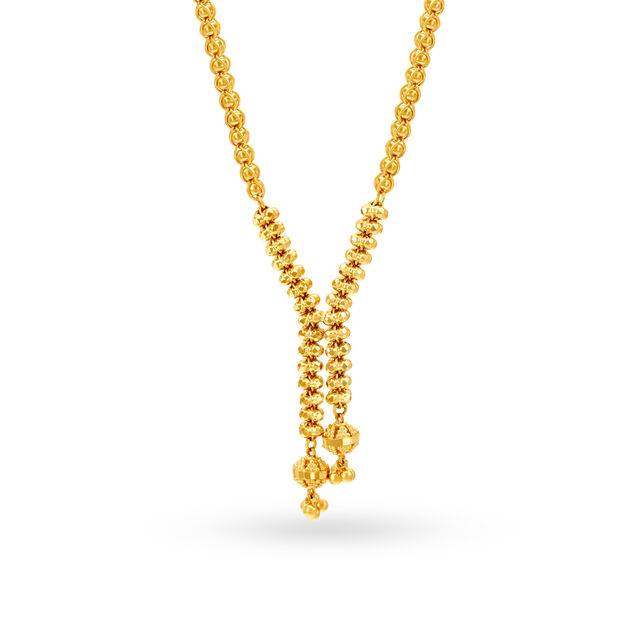 Distinctive Yellow Gold Beaded Mangalsutra