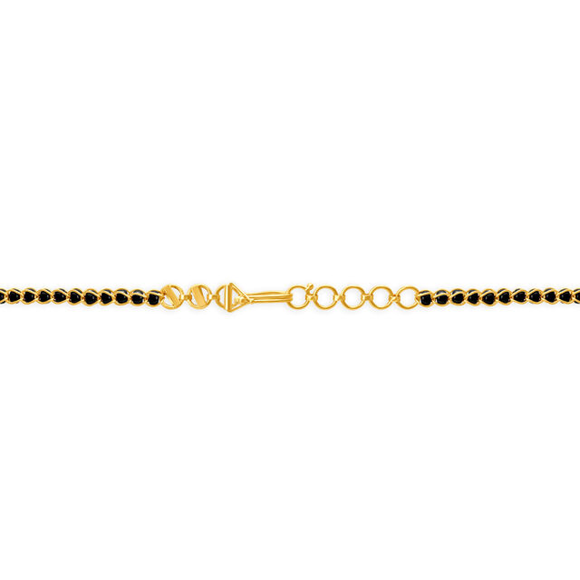 Distinctive Yellow Gold Beaded Mangalsutra