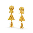 Artistic Fancy Gold Drop Earrings,,hi-res 