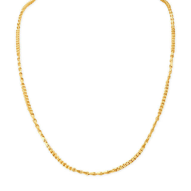 Distinctive Yellow Gold Variegated Box Chain,,hi-res 