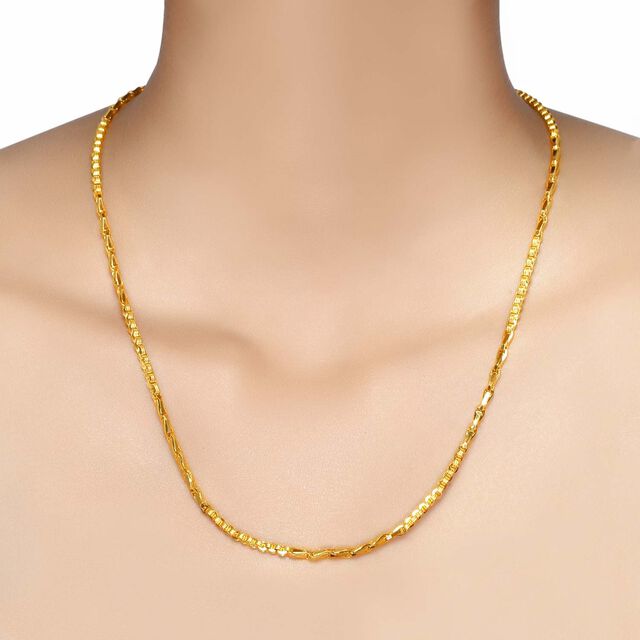 Distinctive Yellow Gold Variegated Box Chain,,hi-res 3