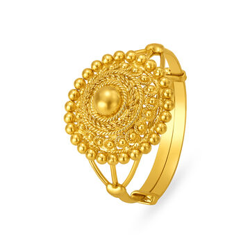 Spectacular Floral Gold Ring