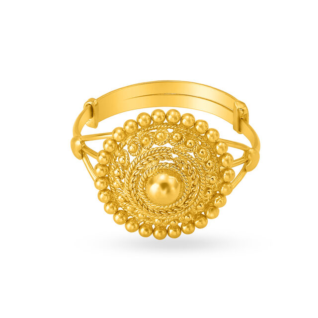 Spectacular Floral Gold Ring