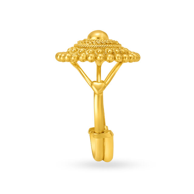 Spectacular Floral Gold Ring
