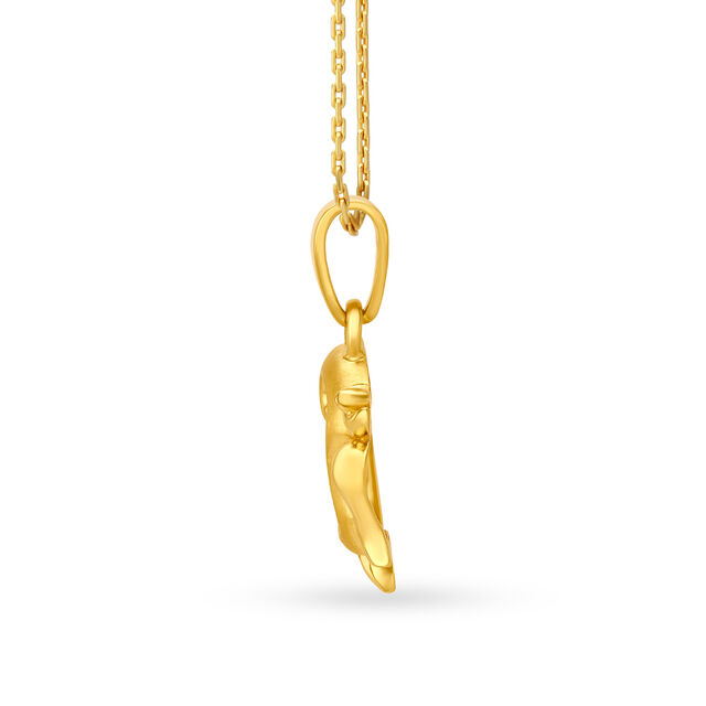 Beautiful 22 Karat Yellow Gold Om Motif Pendant