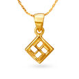 Auspicious 22 Karat Yellow Gold Swastik Pendant,,hi-res 