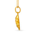 Contemporary Ganesh Gold Pendant,,hi-res 2
