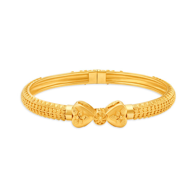 Ornate Gold Bangle,,hi-res 