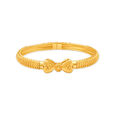 Whimsical 22 Karat Yellow Gold Bowtie Bangle,,hi-res 