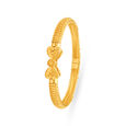Whimsical 22 Karat Yellow Gold Bowtie Bangle,,hi-res 2