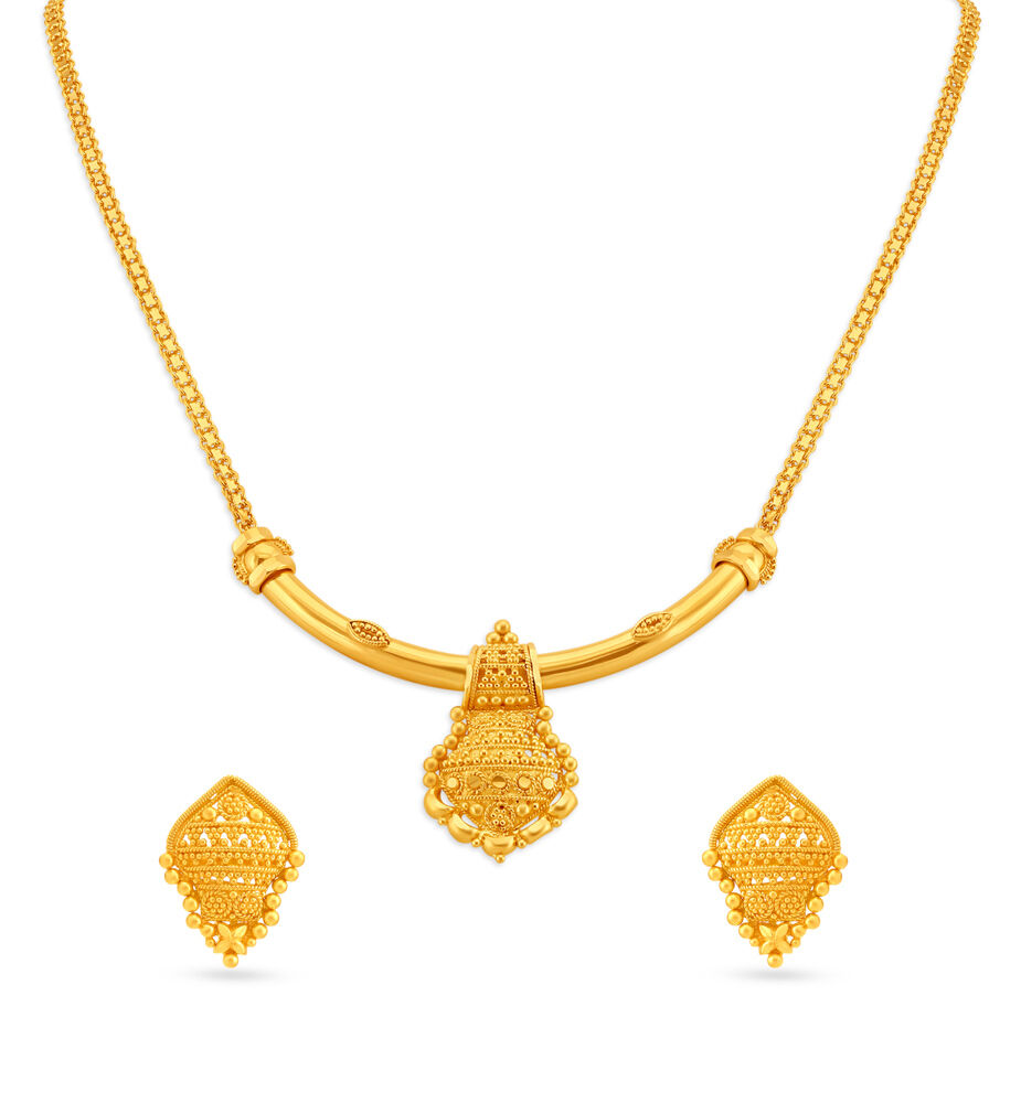 Tanishq gold necklace price list deals
