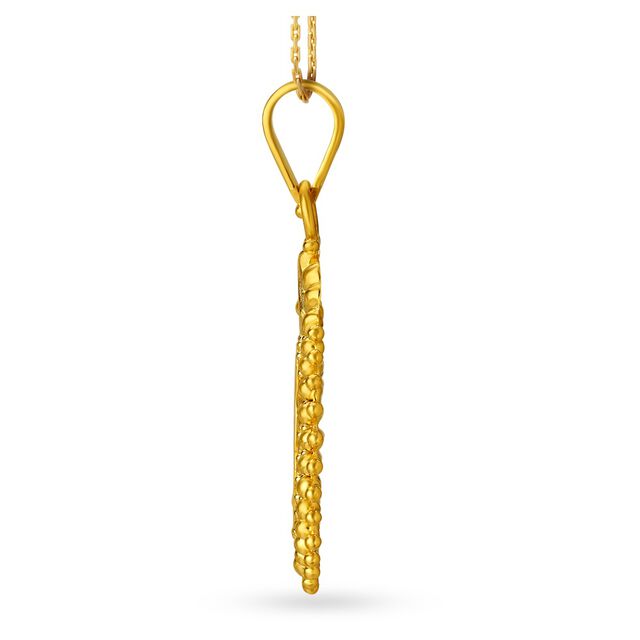 Laxmi Gold Pendant and Earrings Set 4