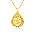 Devotional Gold Lakshmi Kasu Pendant,,hi-res 