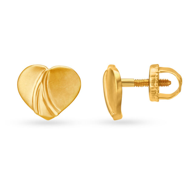 Romantic Gold Stud Earrings 2