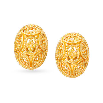 Nature Inspired Antique Stud Earrings