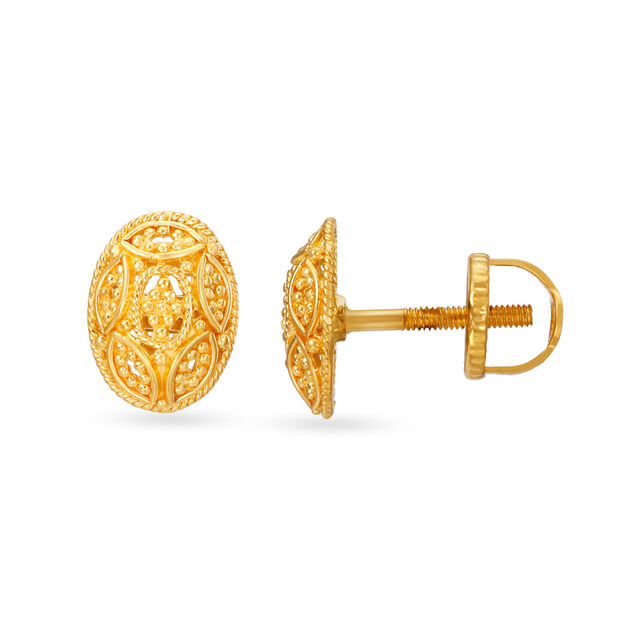 Nature Inspired Antique Stud Earrings,,hi-res 2