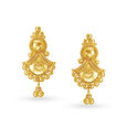 Traditional Fancy Graceful Gold Drop Earrings 3