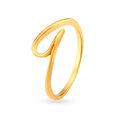 Contemporary 22 Karat Yellow Gold Wave Ring,,hi-res 