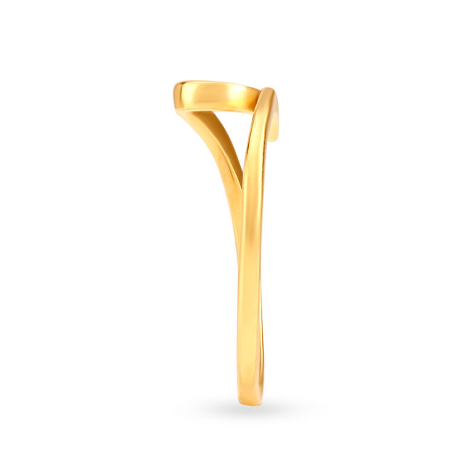 Contemporary 22 Karat Yellow Gold Wave Ring,,hi-res 3