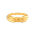 Fascinating 22 Karat Yellow Gold Bow Design Matte Finger Ring 4