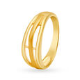 Sleek Gold Mesh Ring 