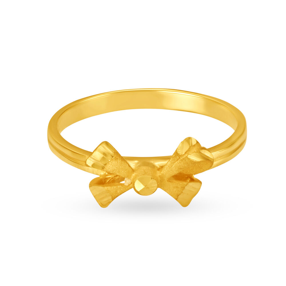 Ring with bow design shop