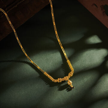 Elaborate Yellow Gold Beaded Mangalsutra