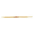 Elaborate Yellow Gold Beaded Orb Chain Bracelet 
