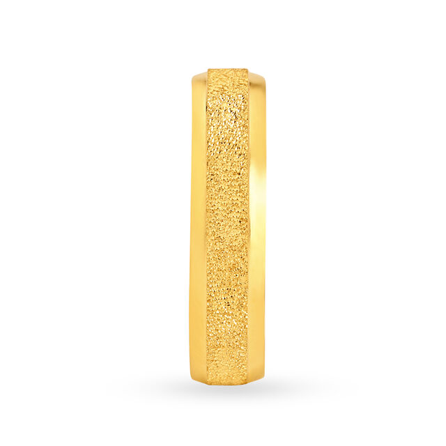 Shimmering Yellow Gold Ribbon Finger Ring,,hi-res 3