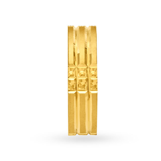 Geometric Layered Gold Ring for Men 3