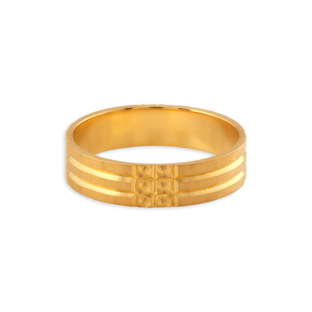 Geometric Layered Gold Ring for Men 4