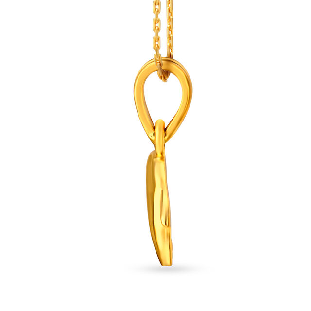 Dolphin Motif Gold Pendant,,hi-res 2