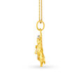 Ornate 22 Karat Yellow Gold And Rhodium Durga Pendant,,hi-res 2