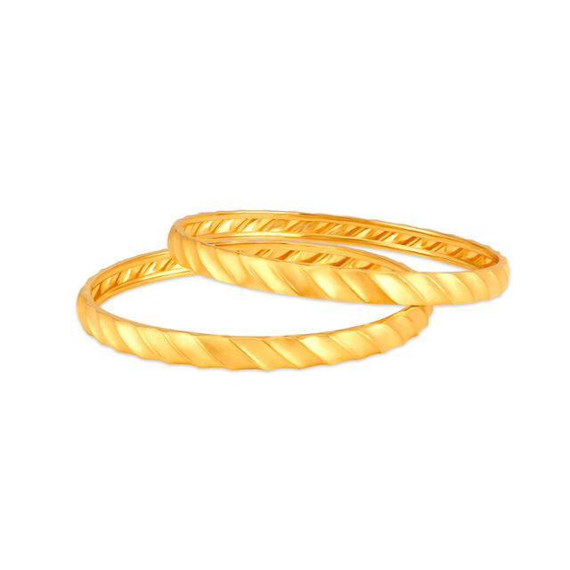 Captivating Ridged Bangle,,hi-res