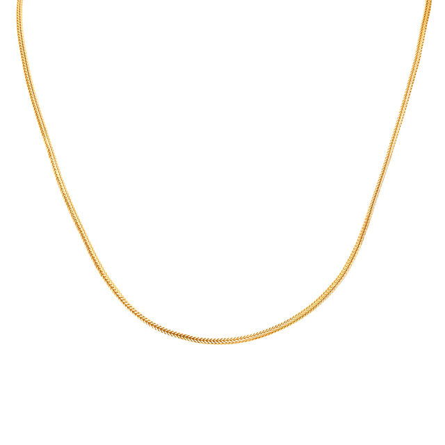 Glossy Gold Foxtail Chain for Men 