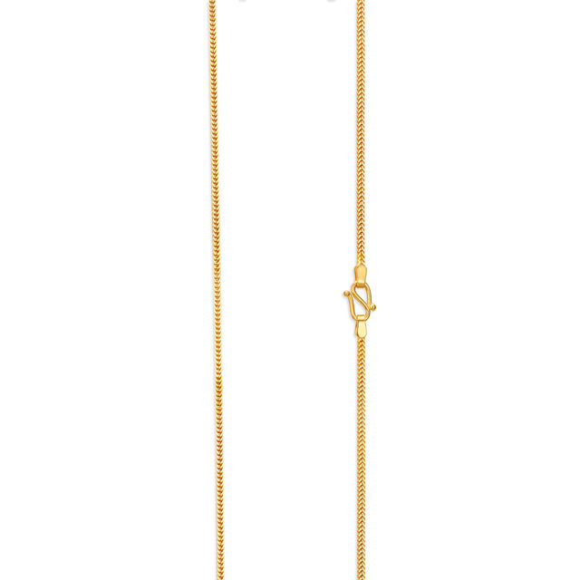 Glossy Gold Foxtail Chain for Men 2