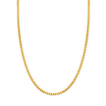 Subtle Yellow Gold Spiral Chain