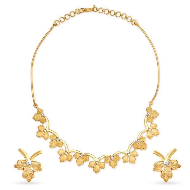 Charming Gold Necklace Set,,hi-res 