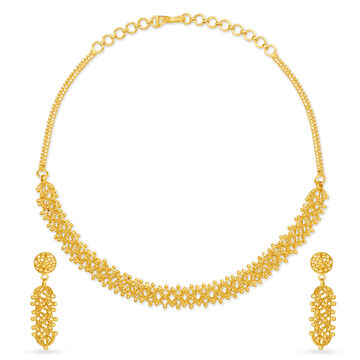 Enchanting Gold Necklace Set
