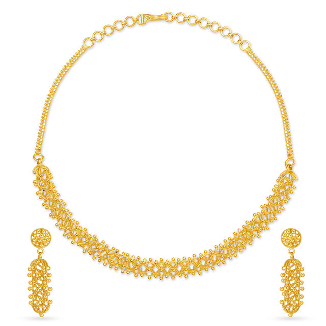 Enchanting Gold Necklace Set,,hi-res 