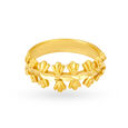 Enticing 22 Karat Yellow Gold Floral Vine Finger Ring,,hi-res 2