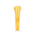 Charming Twisted Motif Gold Ring for Men,,hi-res 3