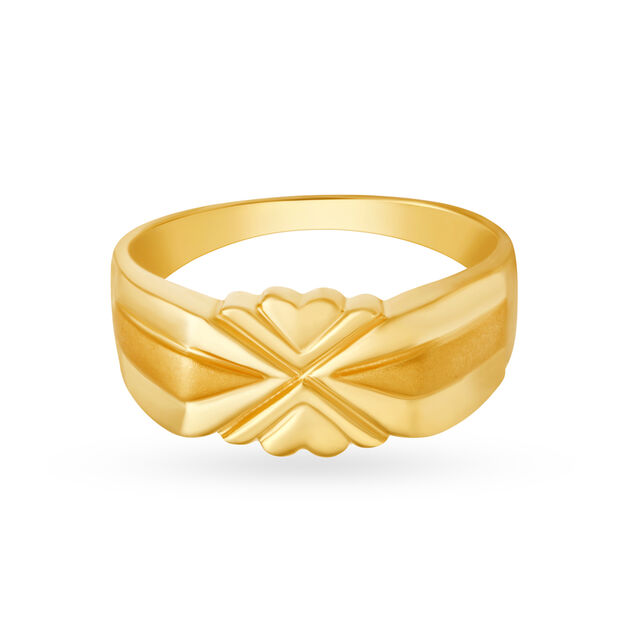 Magnificent 22 Karat Yellow Gold Geometric Ring,,hi-res 2