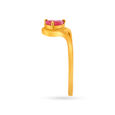 Classy 22 Karat Yellow Gold Teardrop Finger Ring,,hi-res 3