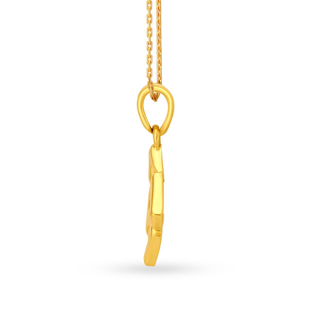 Devotional 22 Karat Yellow Gold Swastika Pendant