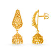Regal 22 Karat Yellow Gold Drop Earrings 2