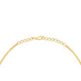 Distinctive Yellow Gold Etched Necklace and Earrings Set 3