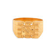 Dazzling 22 Karat Yellow Gold Grid Pattern Finger Ring,,hi-res 4
