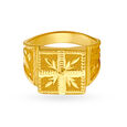 Geometric 22 Karat Yellow Gold Finger Ring,,hi-res 2